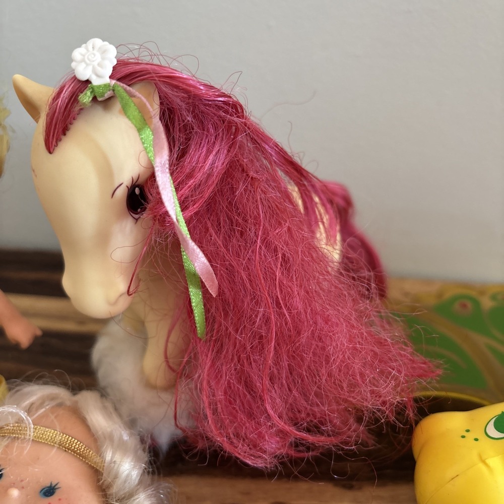 Vintage 1980's Strawberry Shortcake Dolls‎ & Accessories Lot Caterpillar Figures - Picture 3 of 7